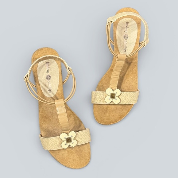 lindsay phillips Shoes - Lindsay Phillips Cork Wedge Sandals